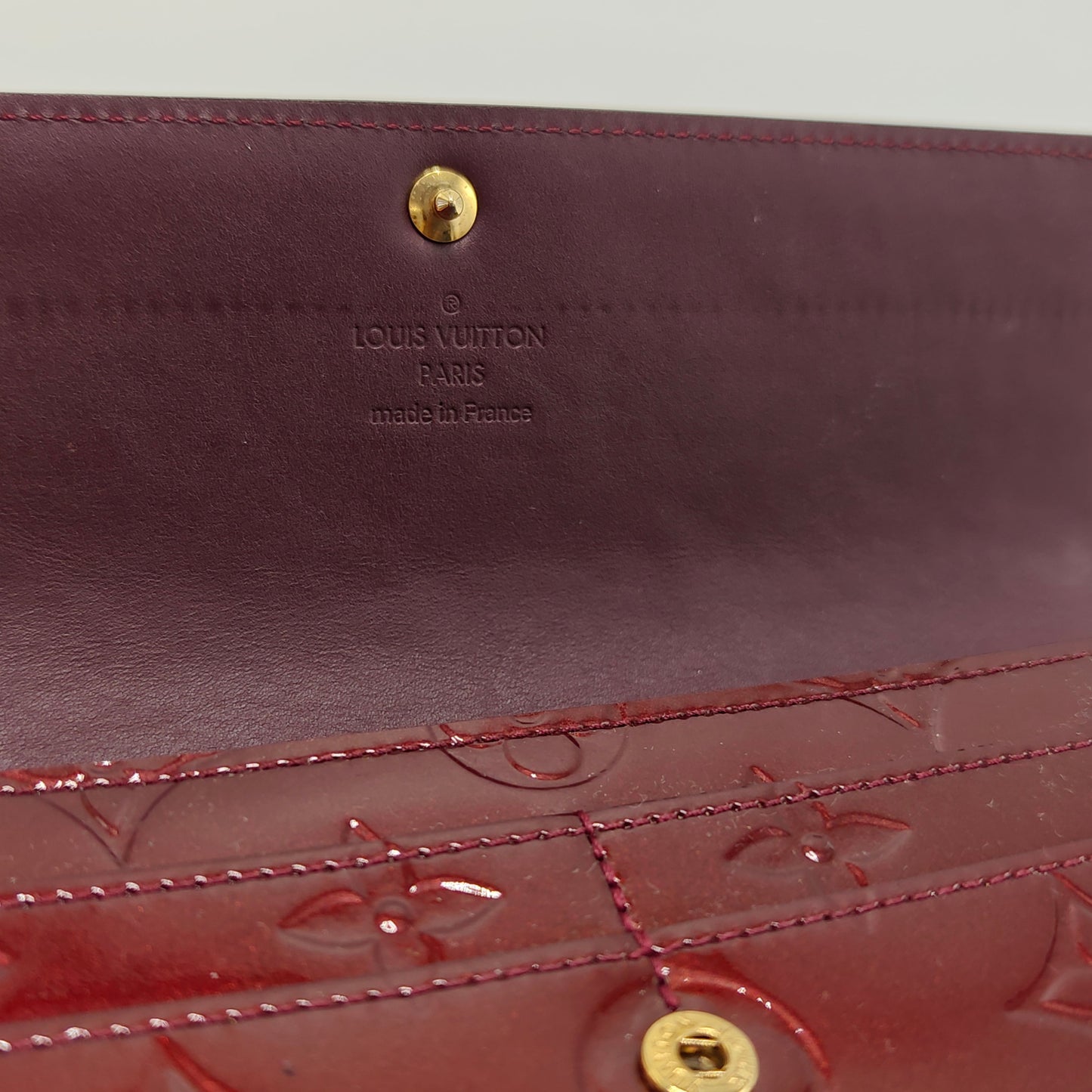 Sarah Wallet Monogram Vernis