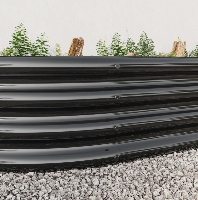 Oval Metal Elevated Garden Bed