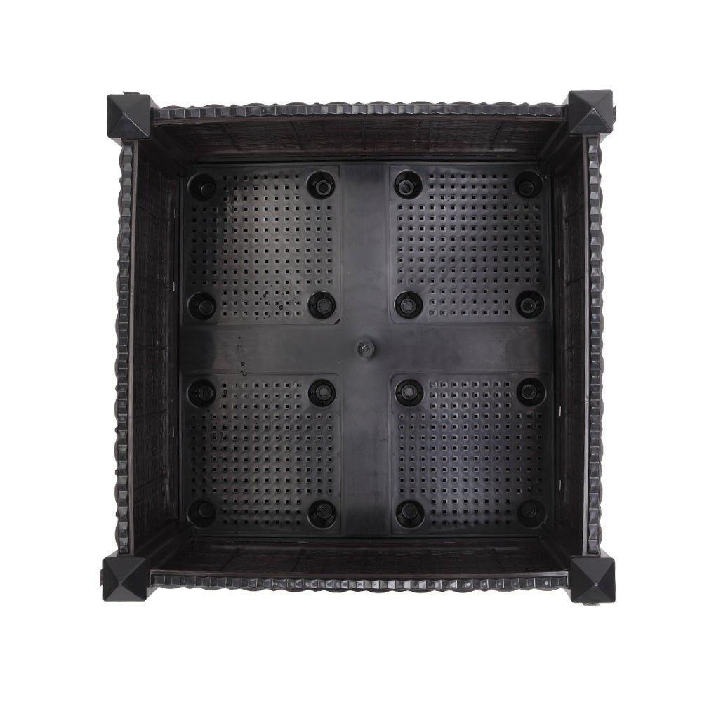 2PCS Brown Free Splicing Injection Molded Planter Box