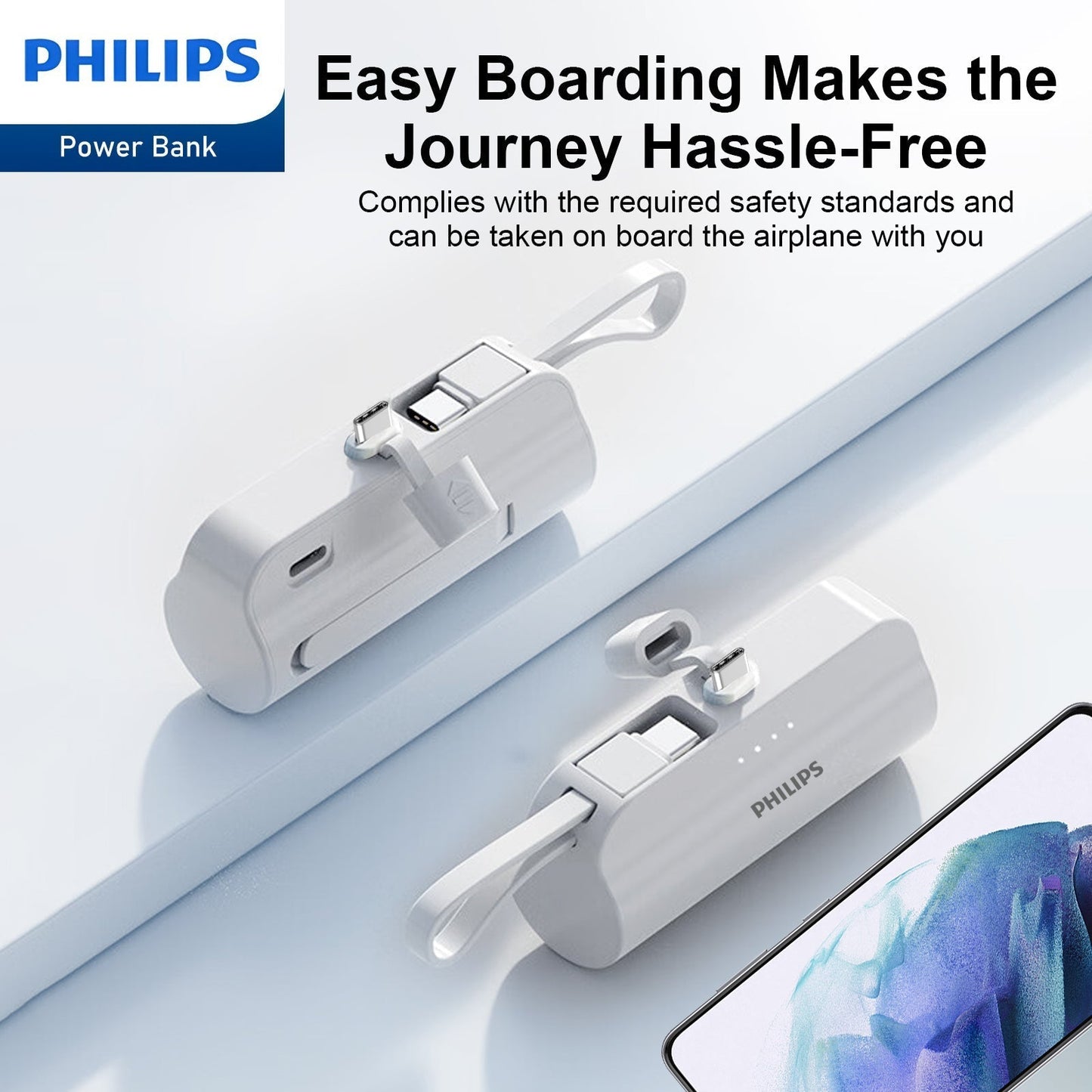 2 PCS Philips Mini Power Bank