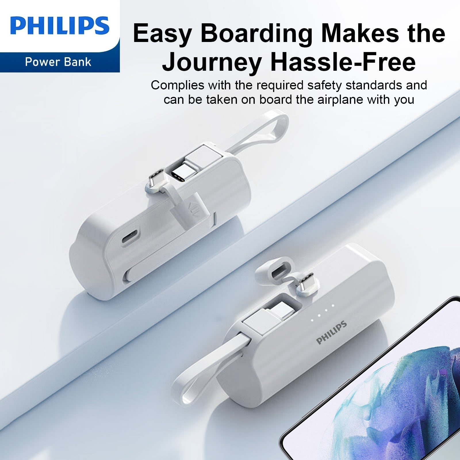 2 PCS Philips Mini Power Bank