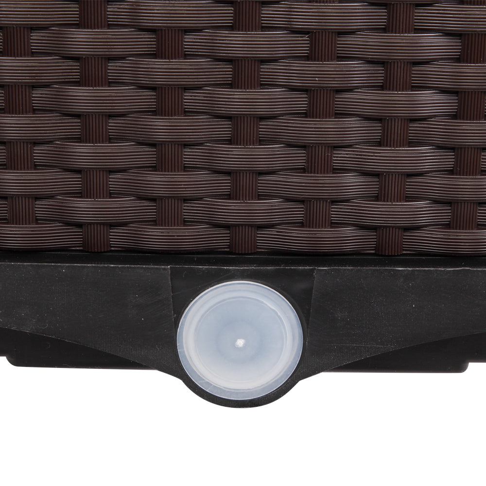 2PCS Brown Free Splicing Injection Molded Planter Box