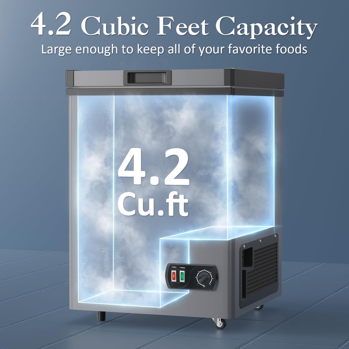 LifePlus 4.2 Cu Ft Chest Freezer