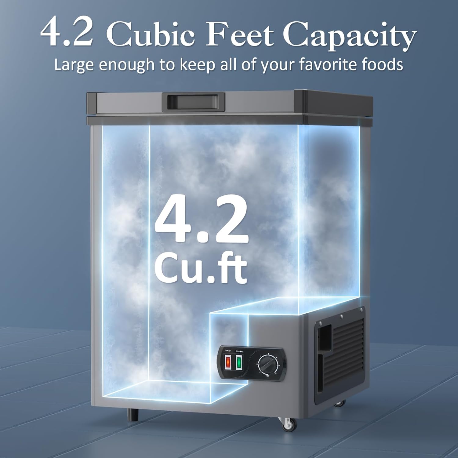 LifePlus 4.2 Cu Ft Chest Freezer