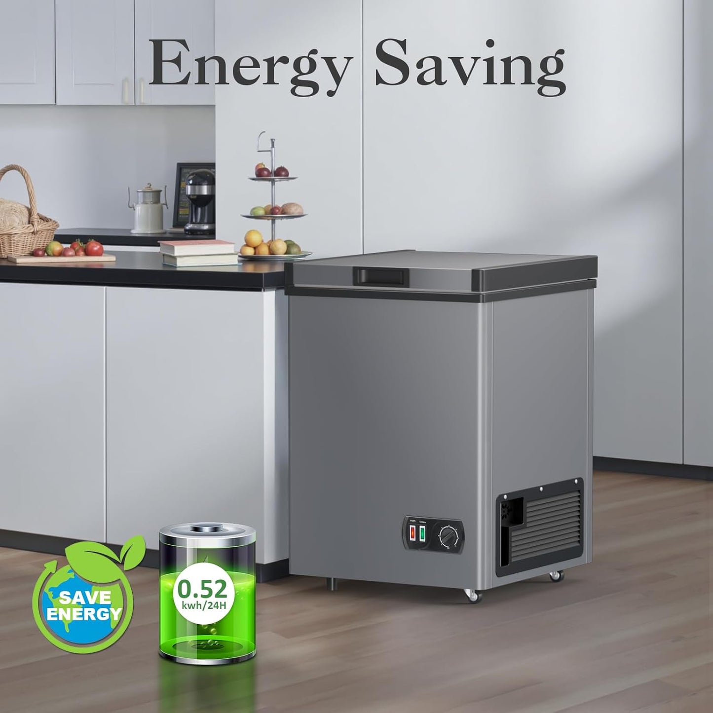 LifePlus 4.2 Cu Ft Chest Freezer