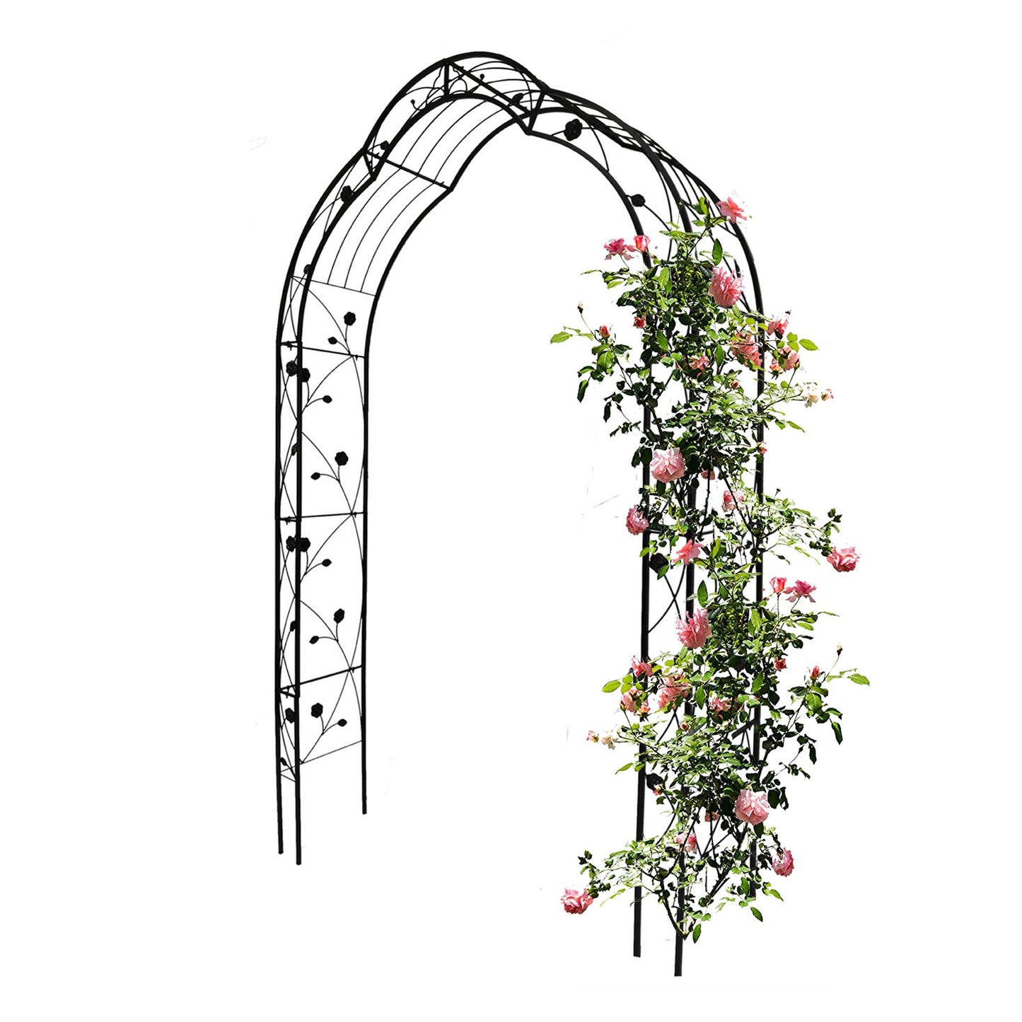 Metal Garden Arch Assemble Freely With 8 Styles Arbor Trellis Climbing Plants Outdoor