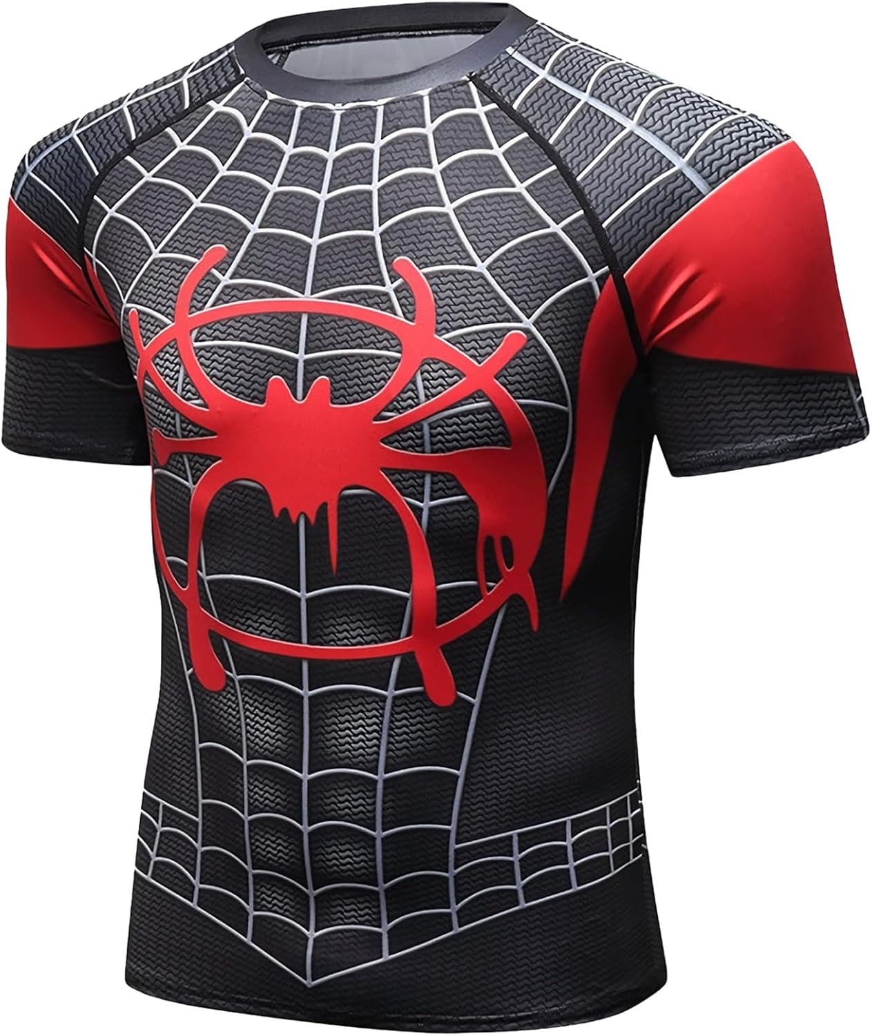 Spider T-shirt for Men - Compression Fit Sports and Fitness Training Shirt