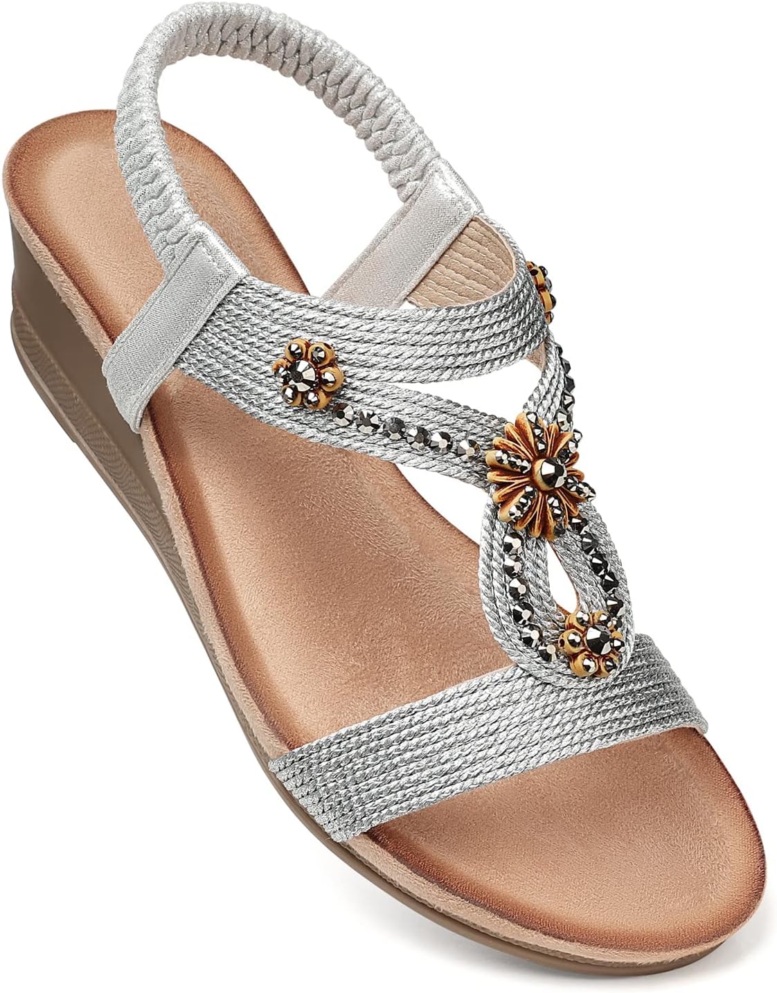 SHIBEVER Wedge Sandals