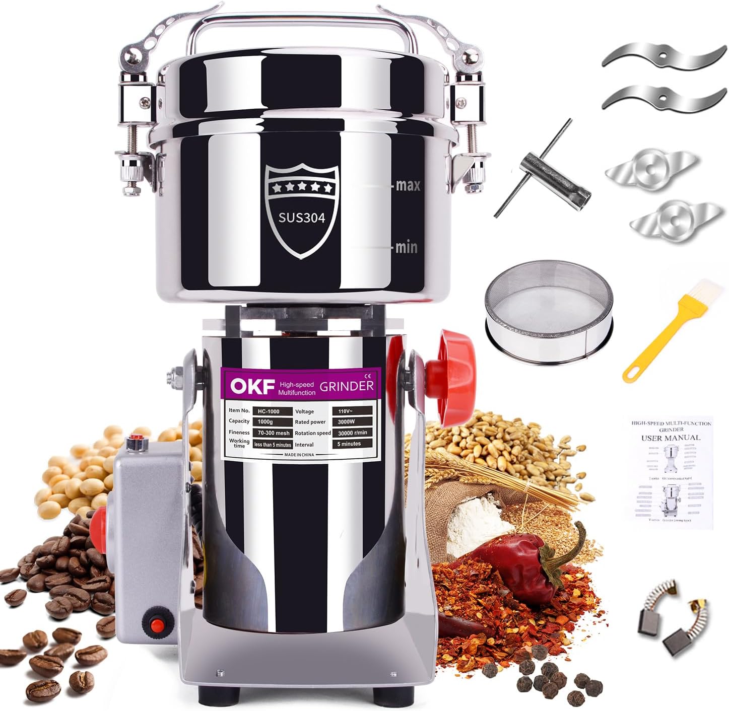 150g Grain Mill Grinder