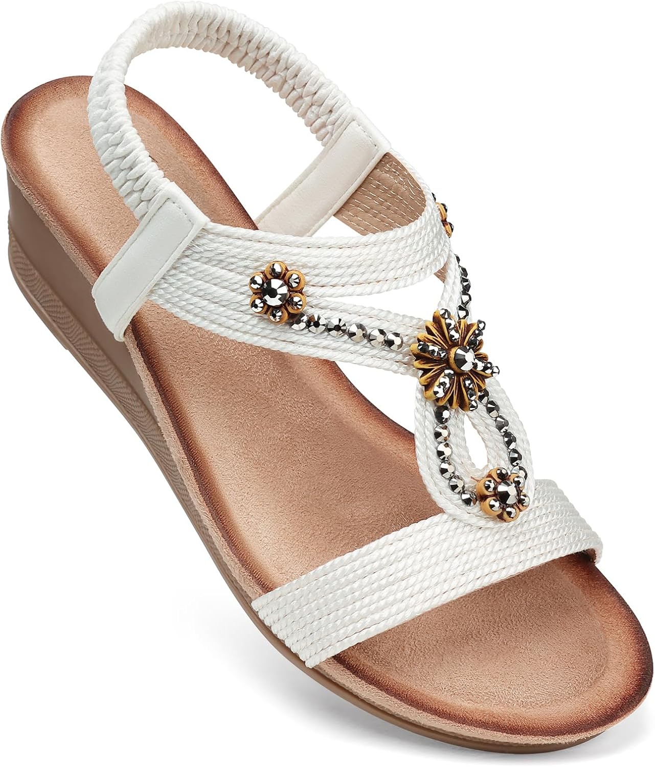 SHIBEVER Wedge Sandals