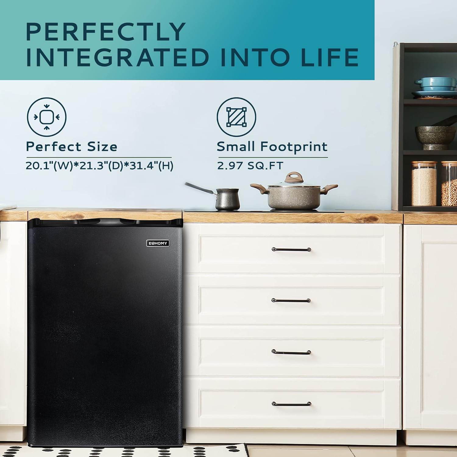 Euhomy 3.0 Cu Ft Upright Freezer