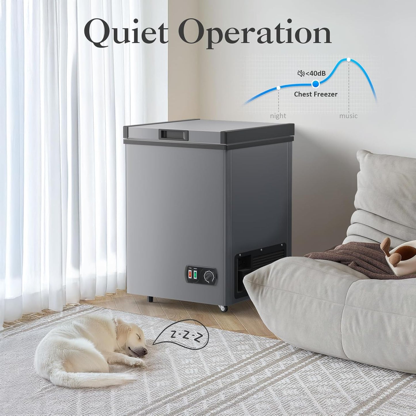 LifePlus 4.2 Cu Ft Chest Freezer