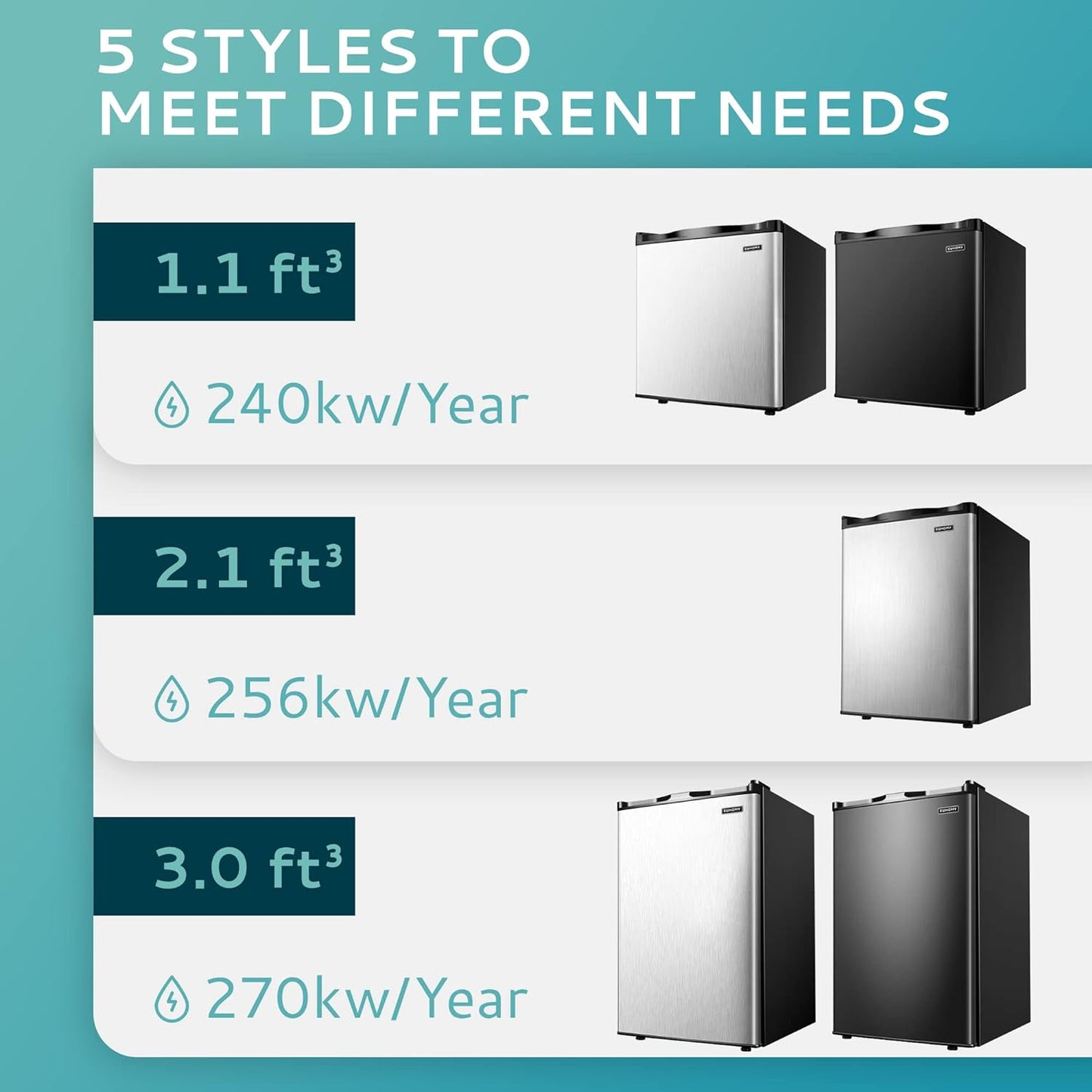 Euhomy 3.0 Cu Ft Upright Freezer