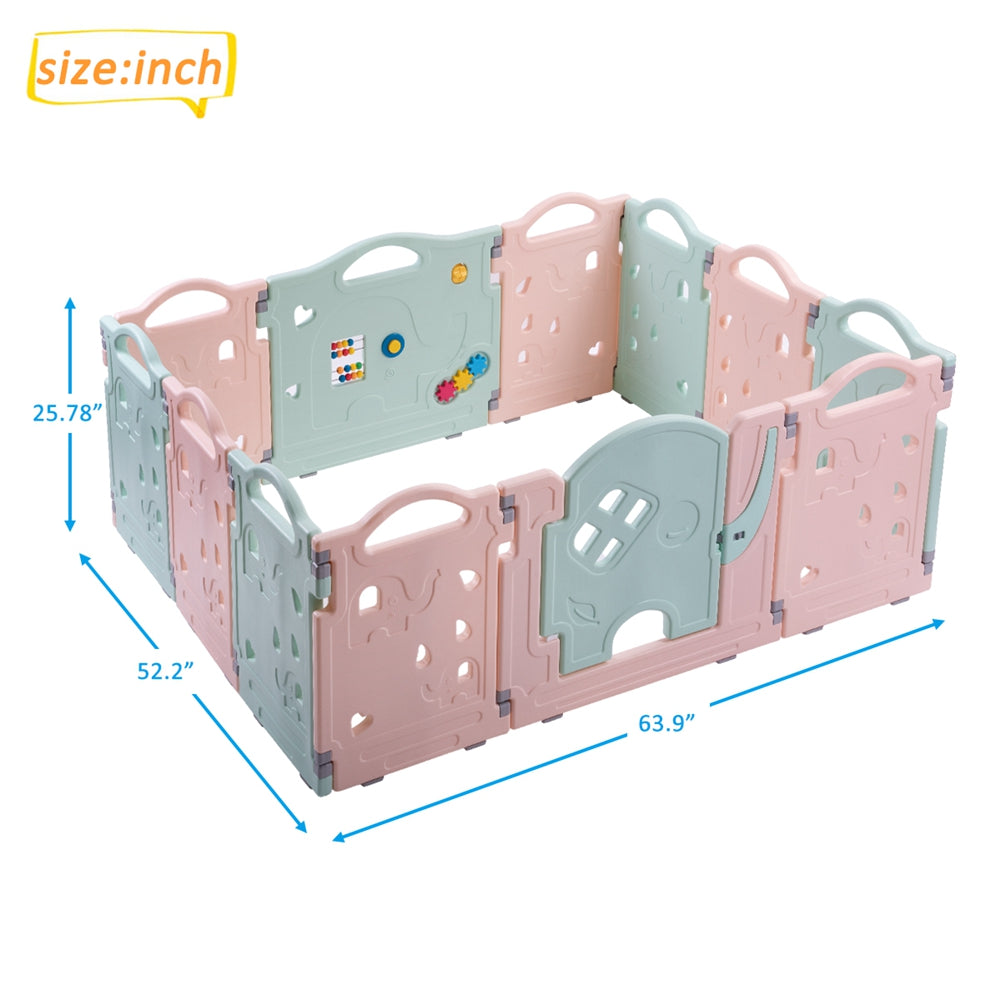 DreamHouse Kiddie Activity Centre Playpen Home Baby Safety Playards (Elephant Style)