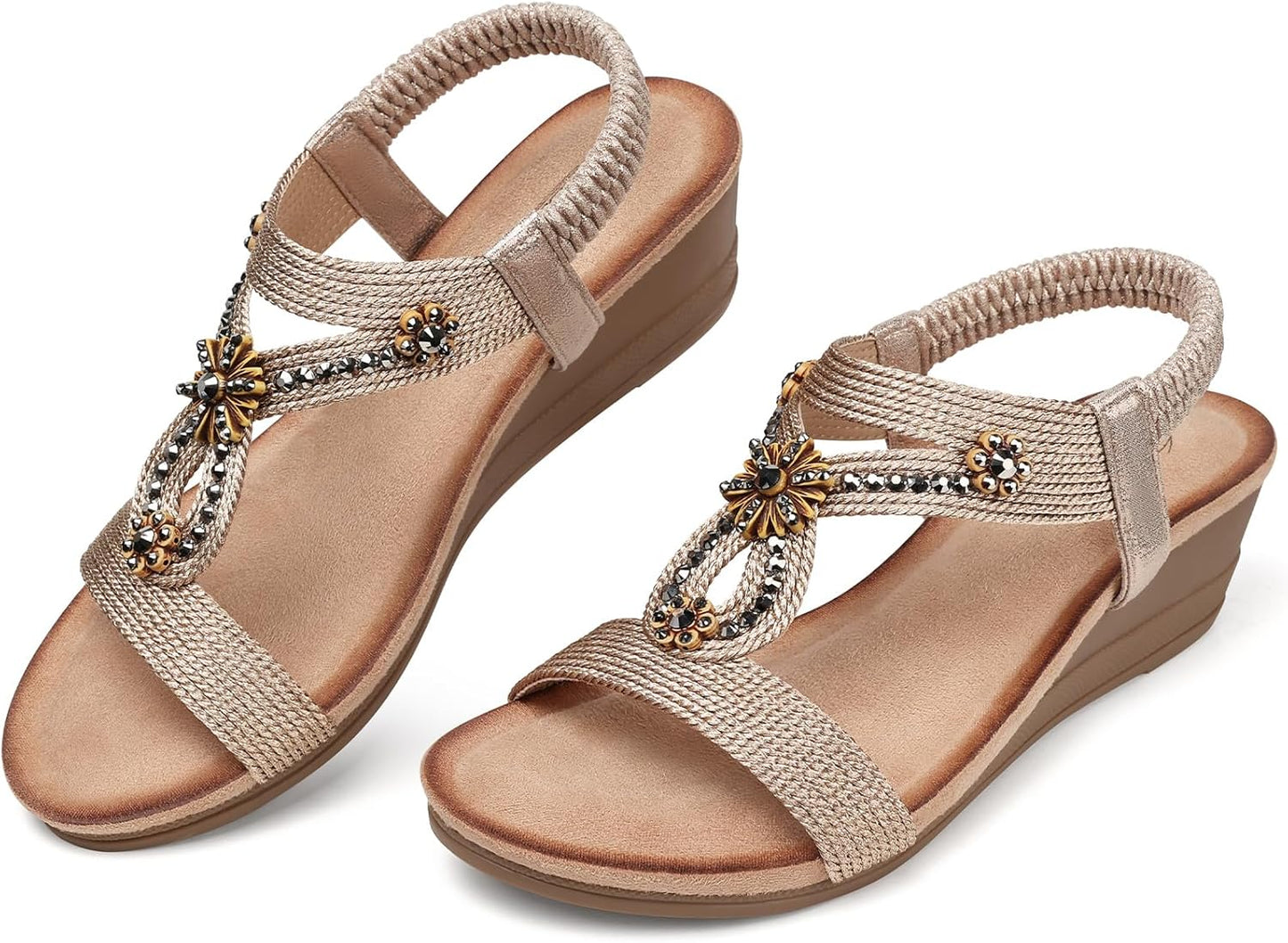 SHIBEVER Wedge Sandals