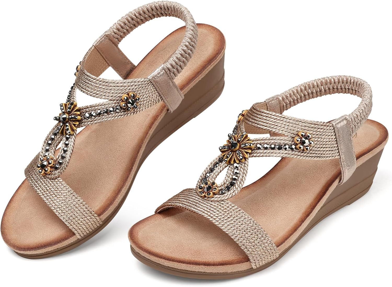 SHIBEVER Wedge Sandals