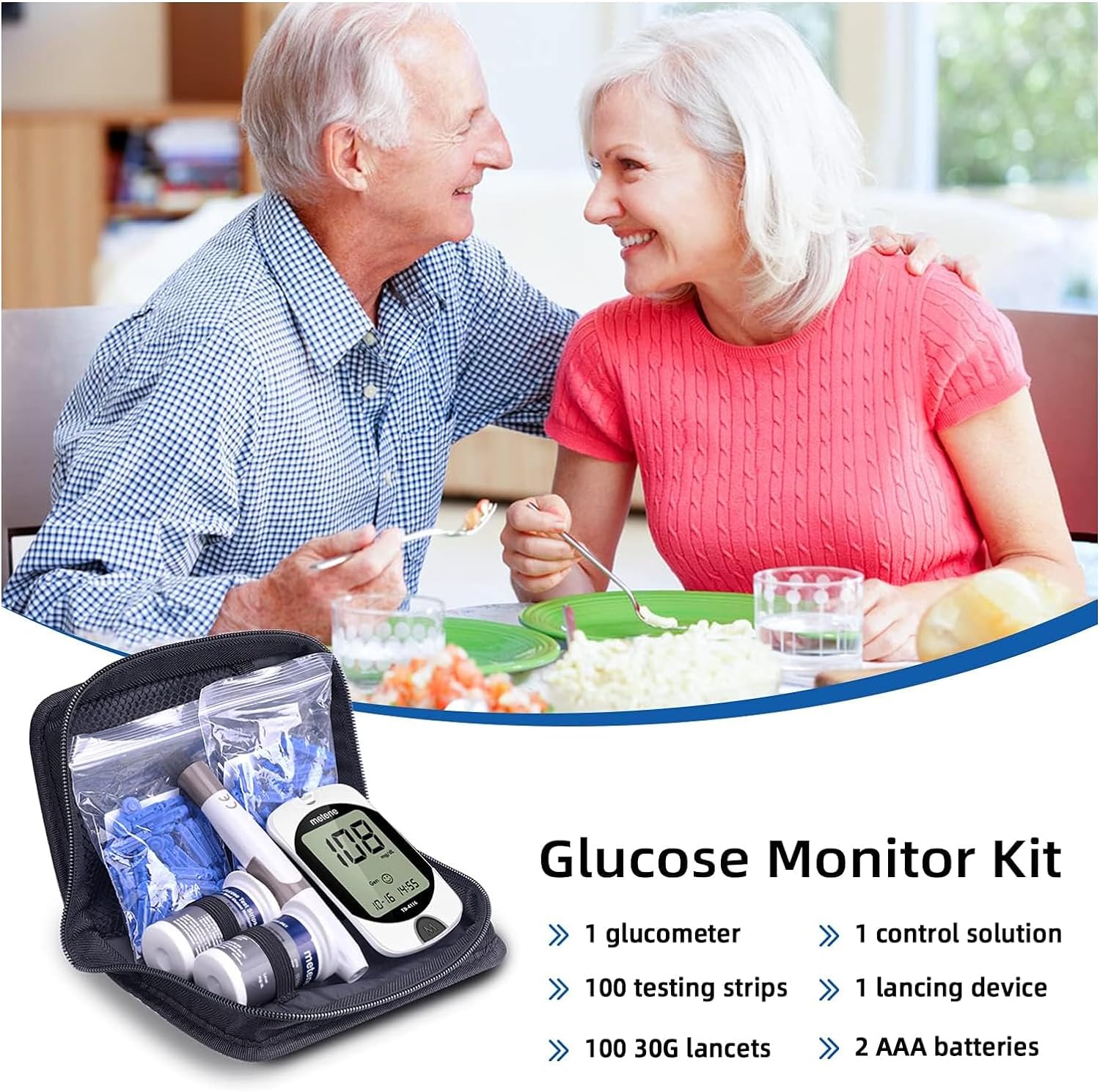Metene TD-4116 Glucose Monitor Kit