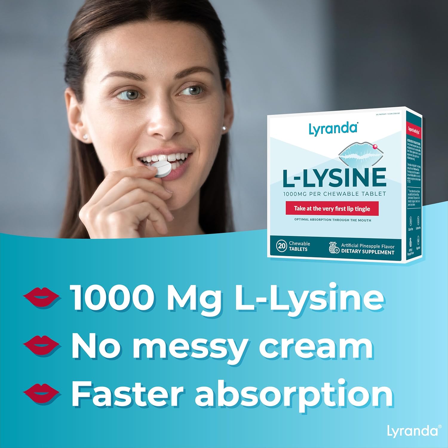 L-Lysine 1000mg Chewable