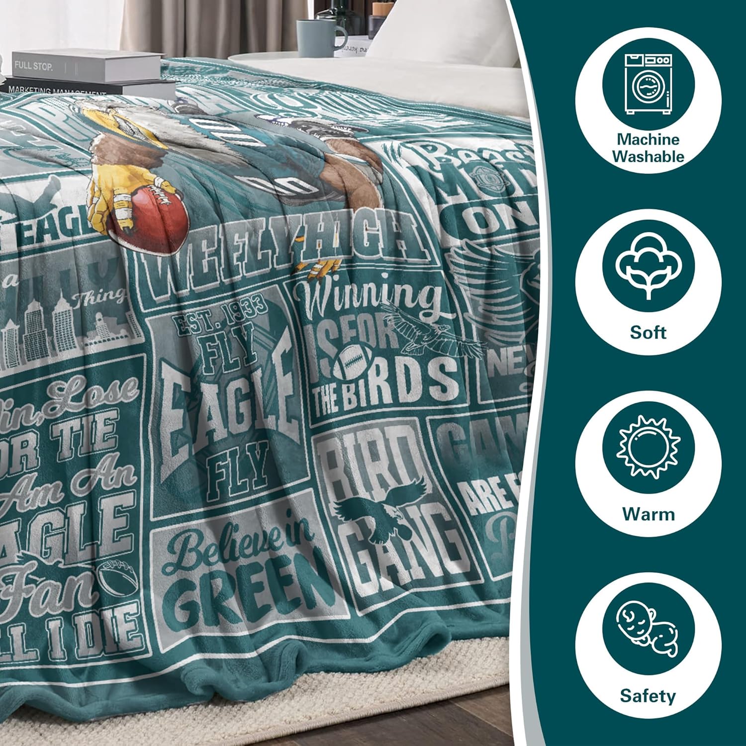 Football Throw Blanket