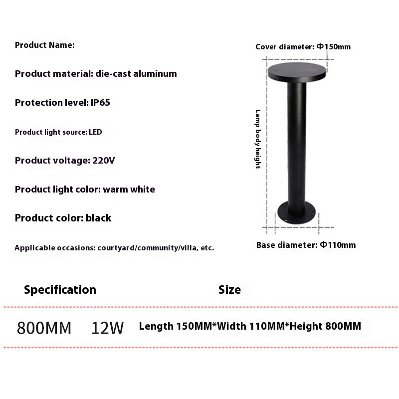 Outdoor Lawn Lamp Floor Outlet Landscape Garden Lights