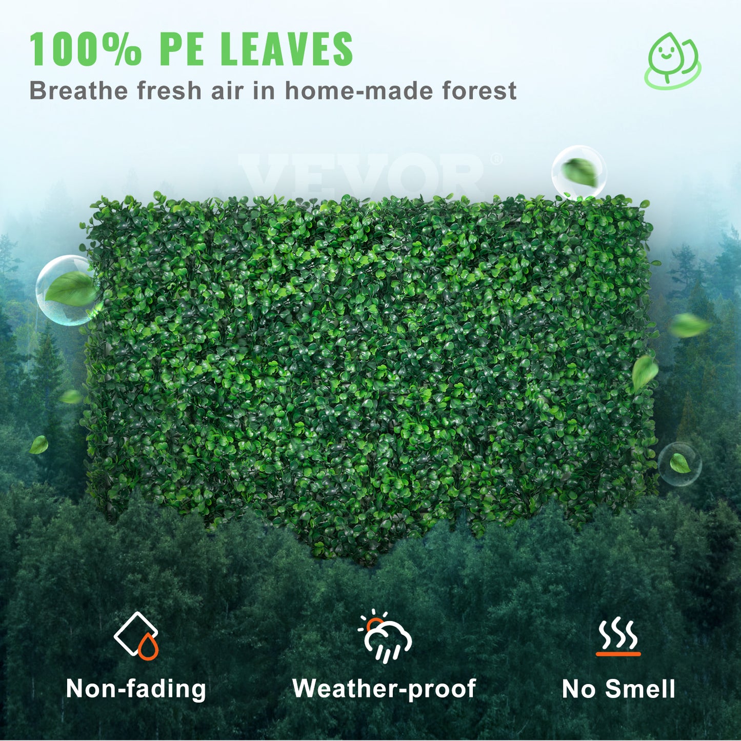 Artificial grass wall panels for indoor and outdoor green decor