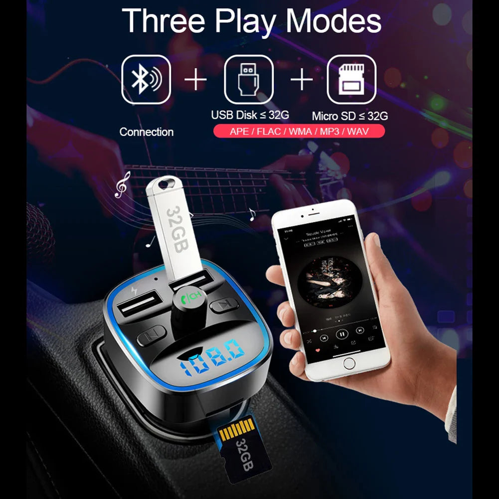 T25 Car Bluetooth Fm Transmitter Bedienungsanleitung Deutsch