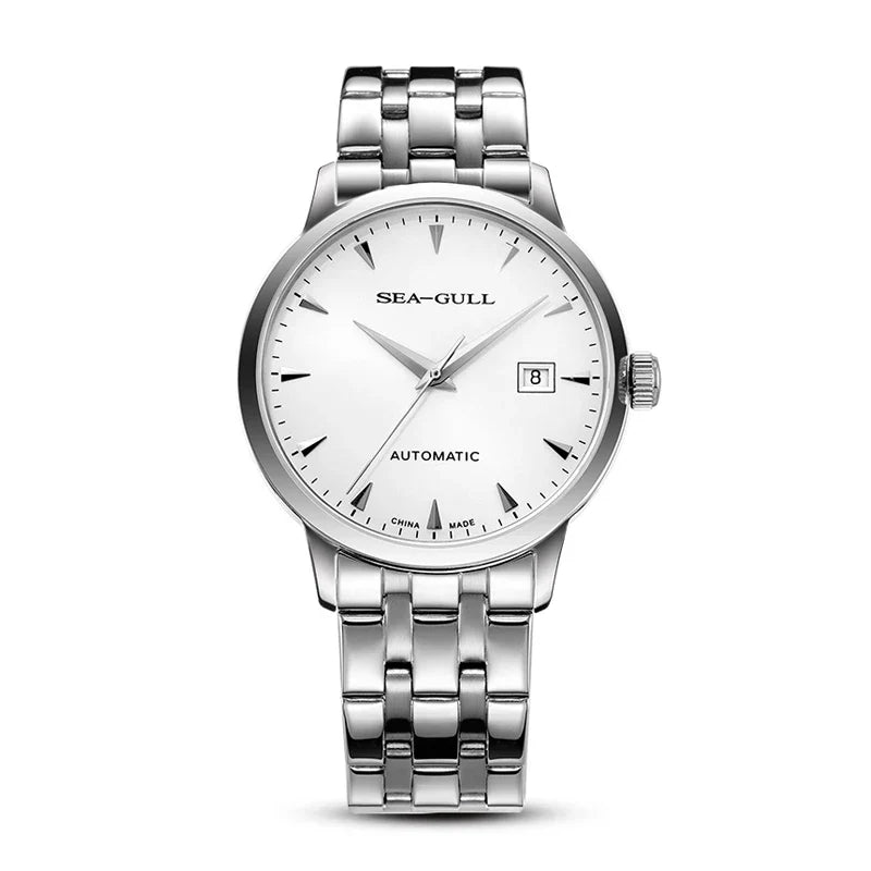 2023 Seagull Men's Mechanical Wristwatches Business Calendar Watch 50m Waterproof Leather Buckle Mens Watches  819.613
