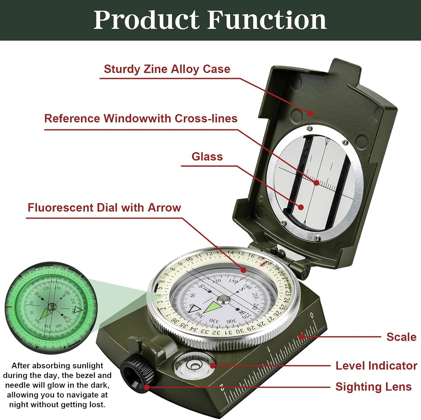 Hiking Compass for Survival