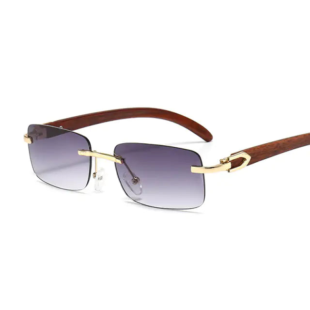 Rimless Steampunk Sunglasses