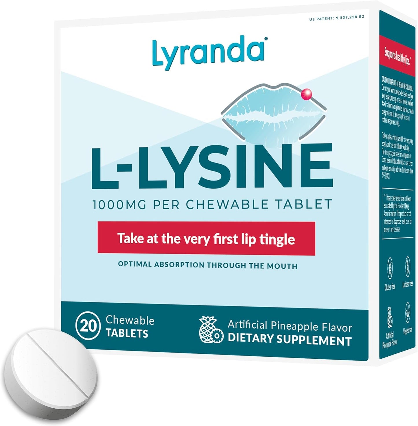 L-Lysine 1000mg Chewable