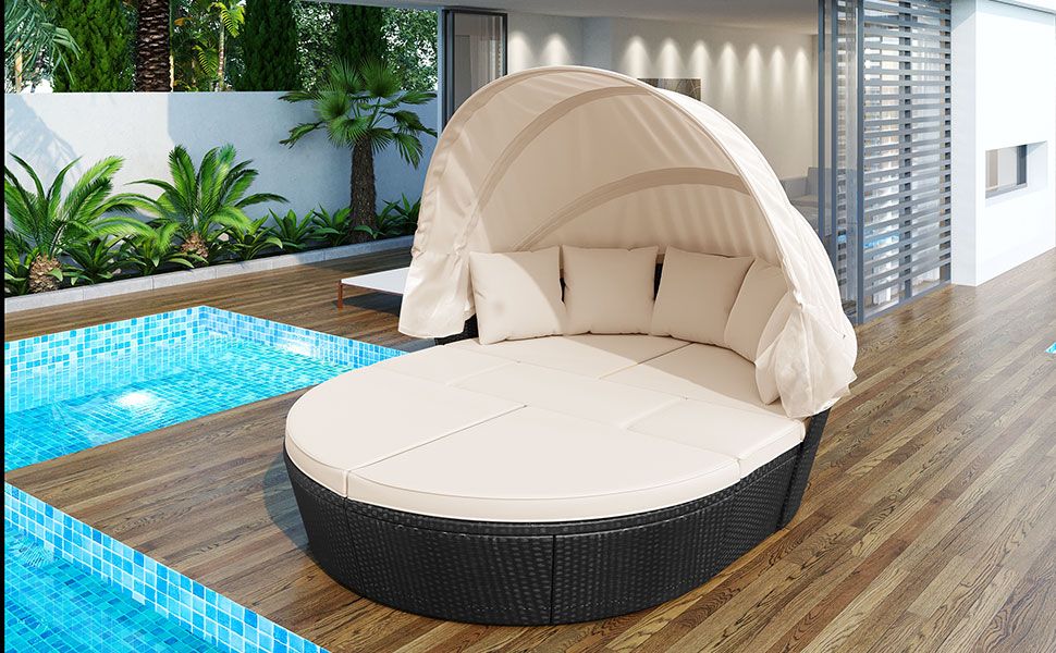 Outdoor Rattan Daybed