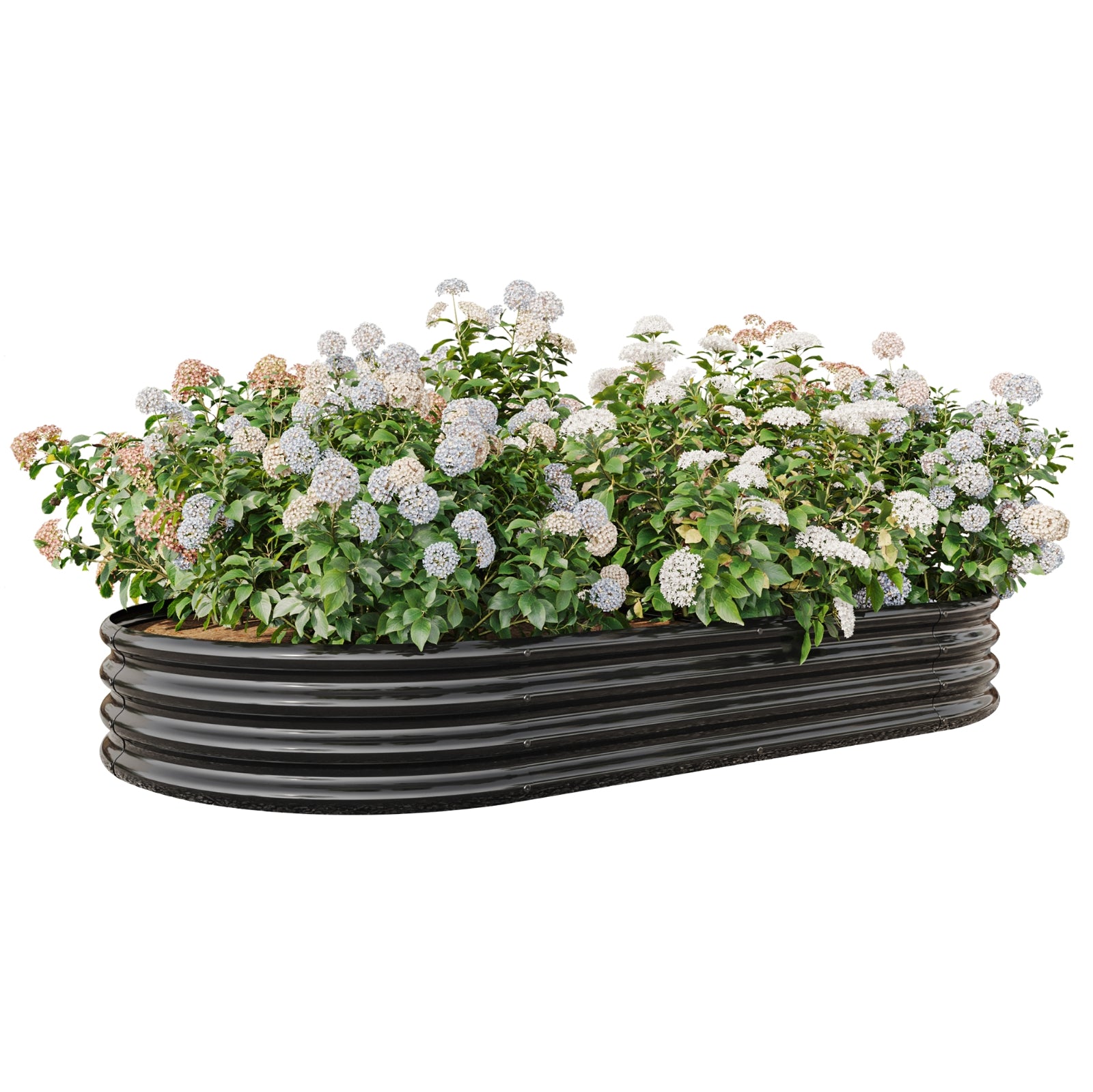 Oval Metal Elevated Garden