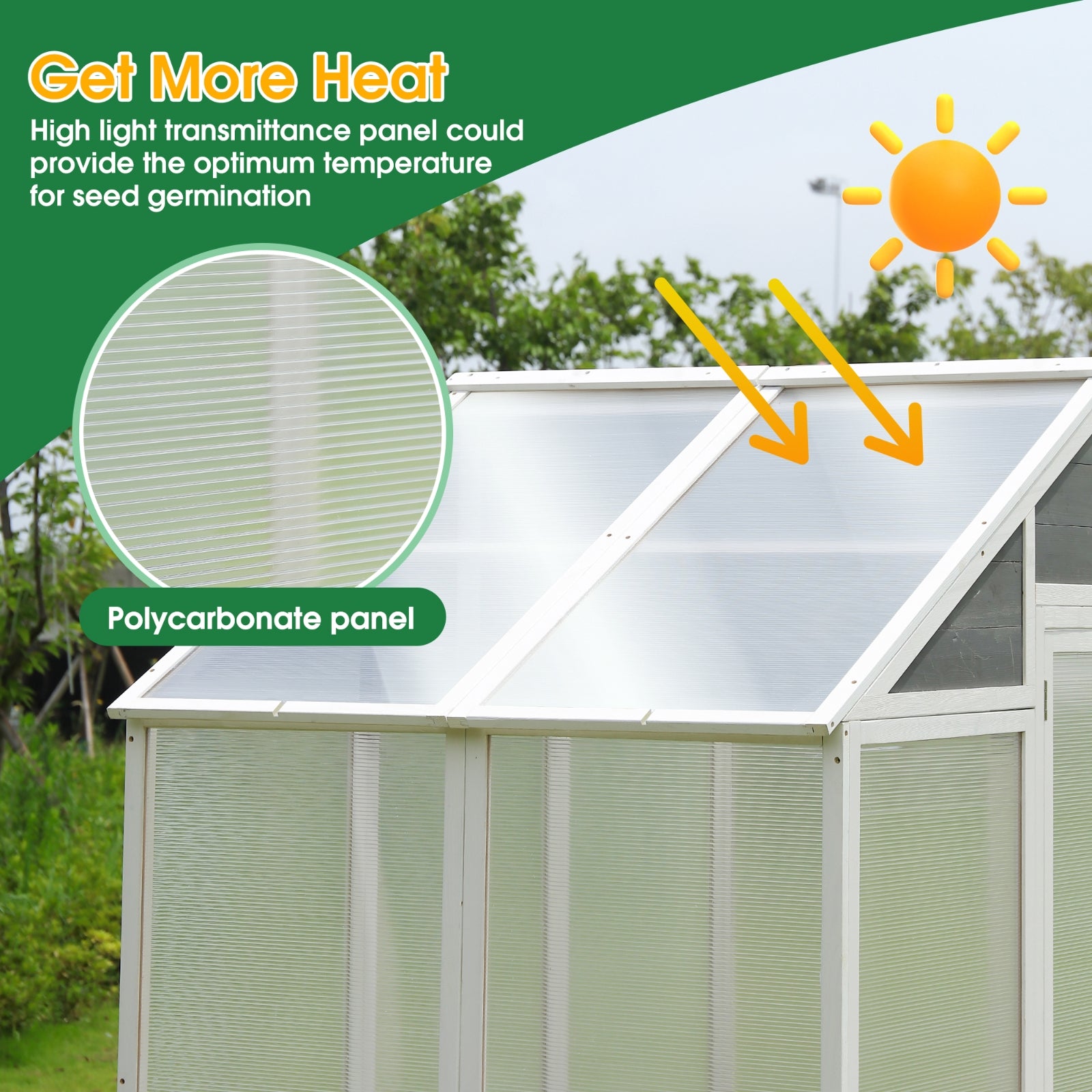Polycarbonate Greenhouse For Patio Gardening