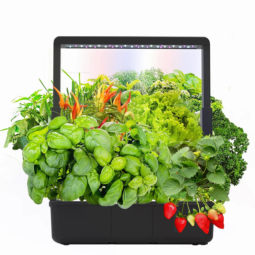 Hydroponics Growing System With 15 Planting Hole Full Spectrum Led Light Non-toxic Soilless Smart Indoor Garden