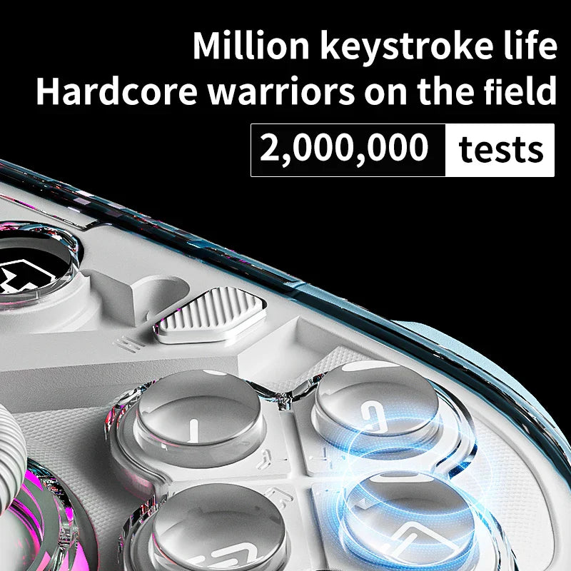 K10 RGB Wireless Gaming Controller with Charging Dock Hall Effect Joystick & Trigger for Nintendo Switch