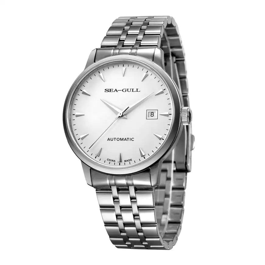 2023 Seagull Men's Mechanical Wristwatches Business Calendar Watch 50m Waterproof Leather Buckle Mens Watches  819.613