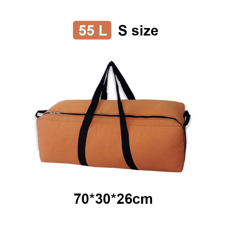 55L/100L/150L Travel Bag Outdoor Camping Backpack Waterproof Handbag Super Large Capacity Cycling Bag 1680D Oxford Cloth New