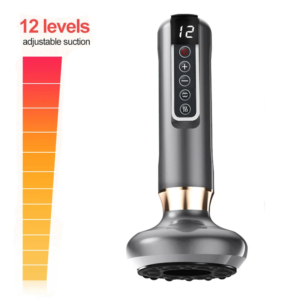 Chinese Electric Suction Cupping Set Beauty Massager Glass Jars Anti Cellulite Cupping Vacuum Slimming Guasha