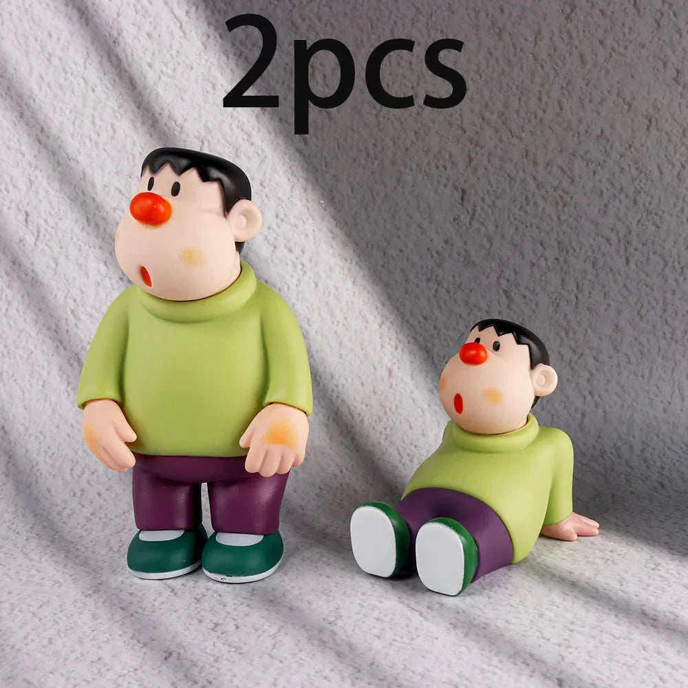 Anime Crayon Shin-chan Boochan Q version Kawaii Figure Model Toys Doll Mobile phone holder Collect Ornaments Gifts
