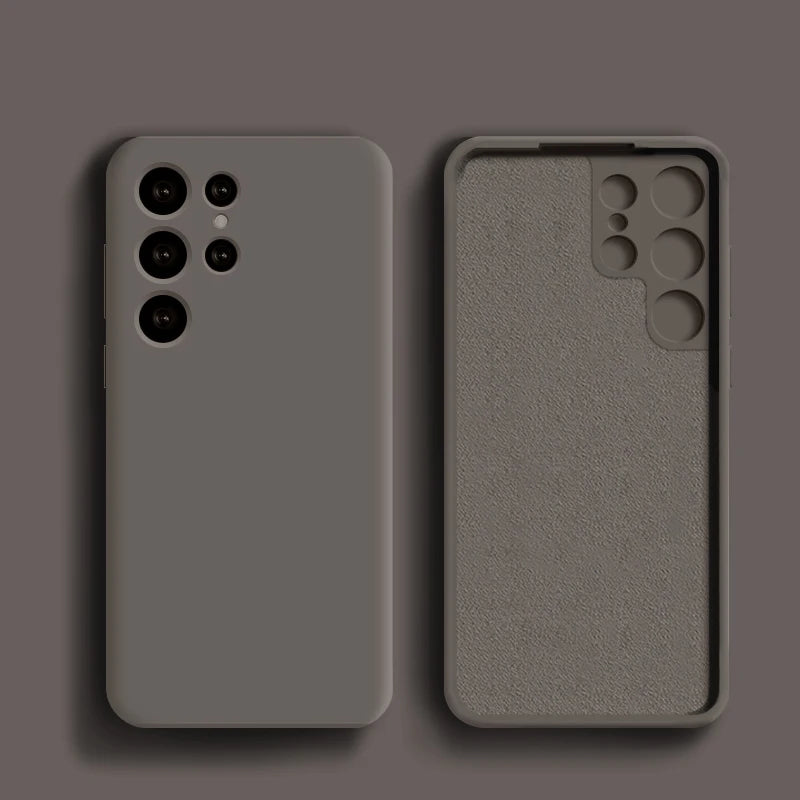 Original Liquid Silicone Case For Samsung Galaxy S24 S23 S22 S21 S25 Ultra A55 A54 A34 A14 A53 A52 Phone Accessories Soft Cover