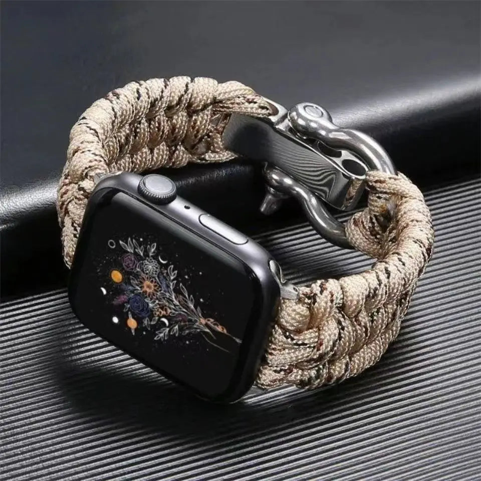 Outdoor Strap For Apple Watch Band Ultra 2 49mm 10 9 8 7 46mm 45mm 41mm Nylon Bracelet iWatch Series SE 6 5 4 3 44mm 42 40mm
