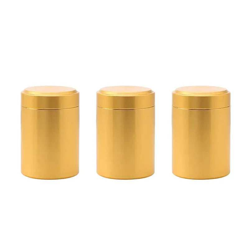 Mini Metal Box Tea Can Small Travel Portable Container Jar Sugar Coffee Caddy Organizer Household Storage Supplies