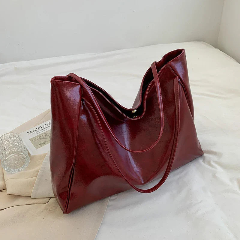 Cherie Large Capacity vegan Leather Bag
