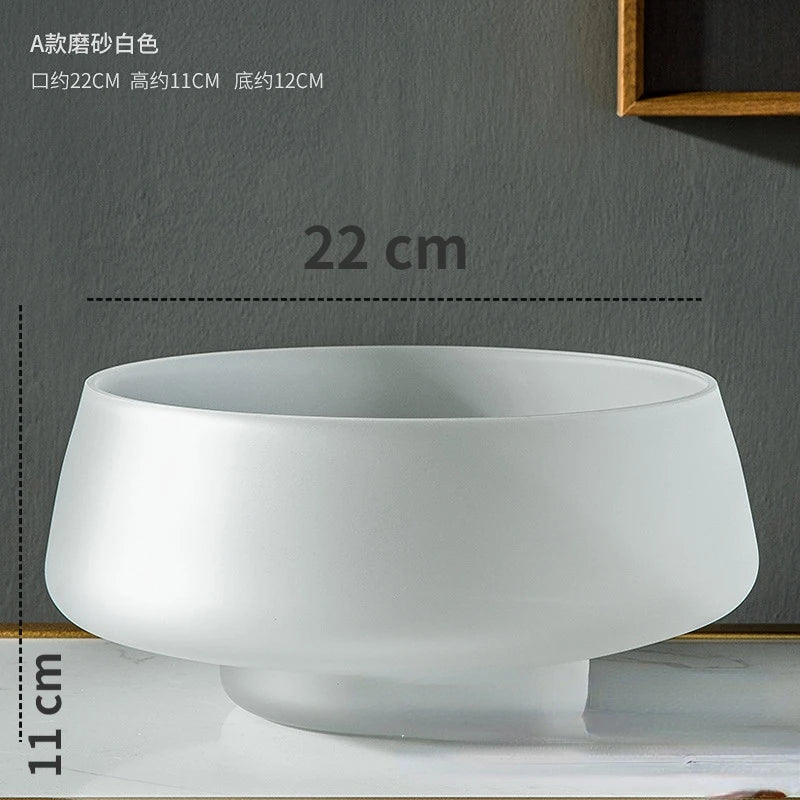 Lumière Frost Frosted Glass Vase