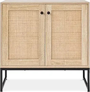 2-Door Rattan Cabinet
