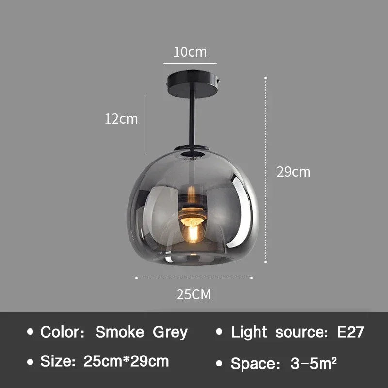Modern Glass Ceiling Light