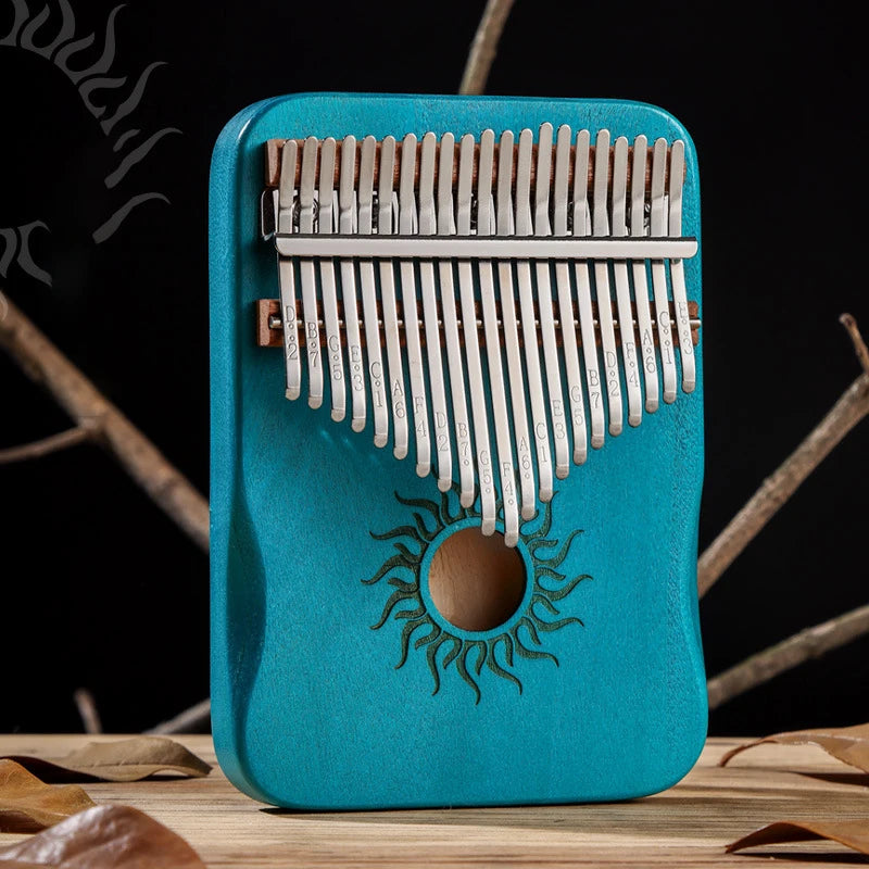 Hluru 17 21 Keys Kalimba Finger Piano Kalimba Thumb Piano Keyboard Musical Instrument Mbira for Beginner Music Lover Gifts