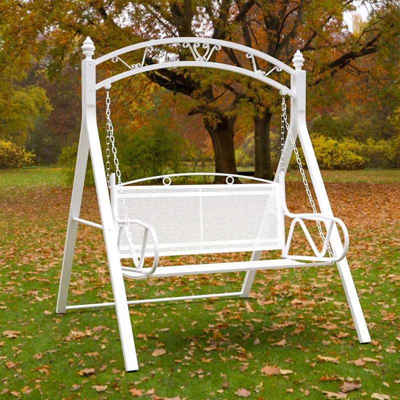 Wooden Swing Chair with Canopy