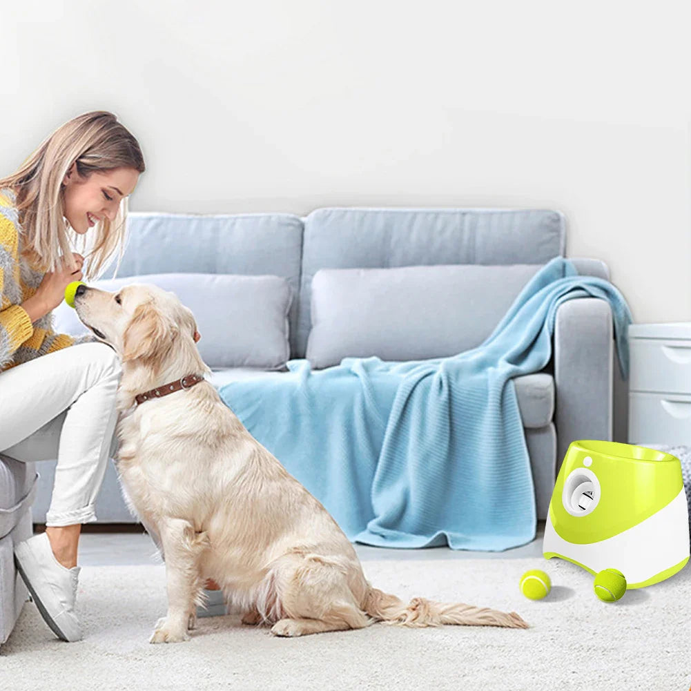 Automatic Dog Ball Launcher Automatic Pet Dogs Chase Toy Ball Launcher Dog Toy Dog Tennis Automatic Launcher Pet Interactive Toy