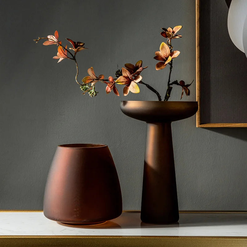 Lumière Frosted Glass Vase